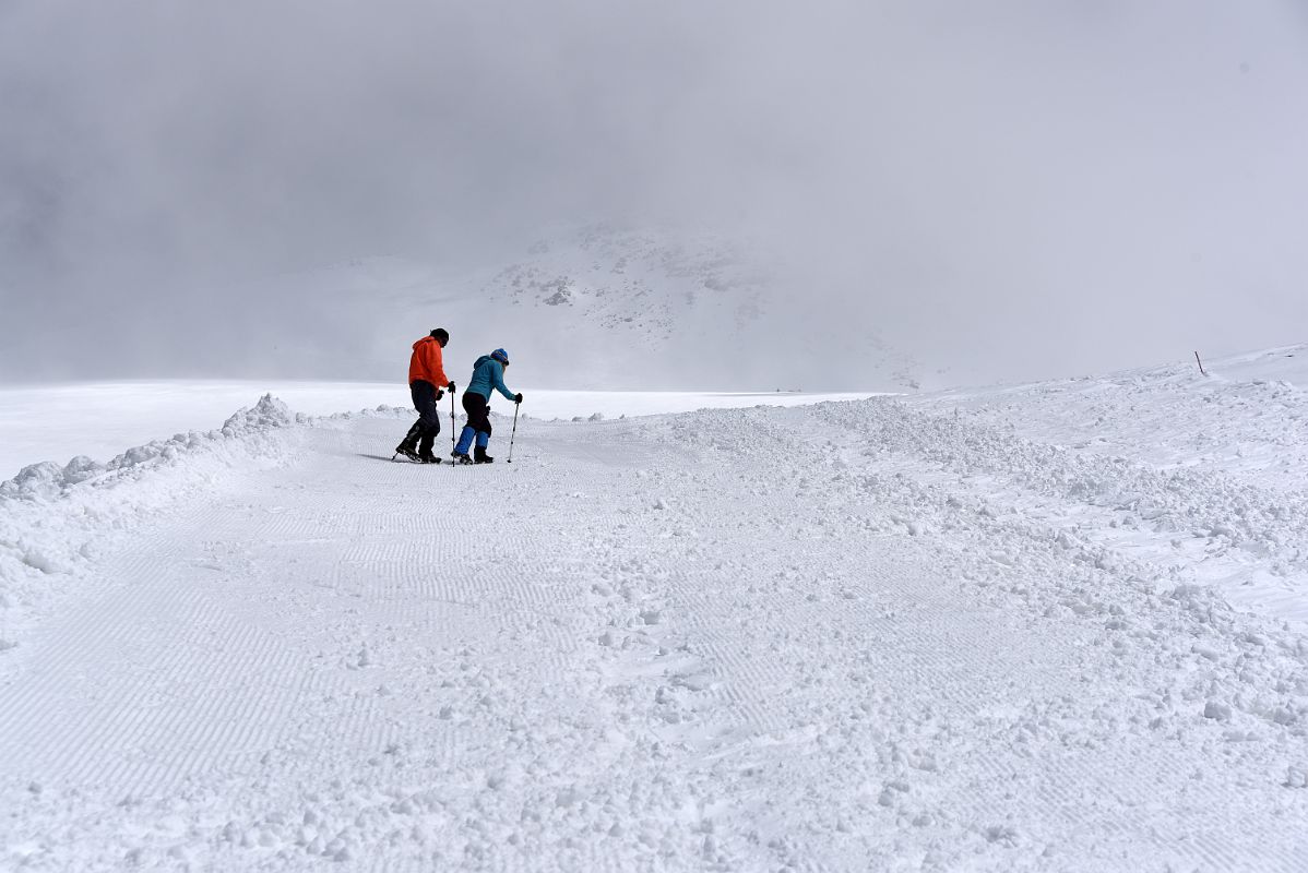08C Zig Zagging Continue On Steep Trail Near Top Of Pastukhov Rocks On Mount Elbrus Climb